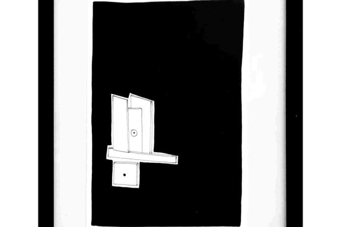 Raylton Parga na exposição FORMS, na Casa Albuquerque Galeria