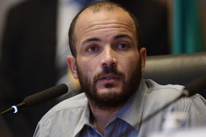  29/06/2023 Credito: Ed Alves/CB/DA.Press. Cidades. CPI da Camera Legislativa (CLDF). Alan Diego dos Santos, em depoimento para os Deputados Distritais. 
    