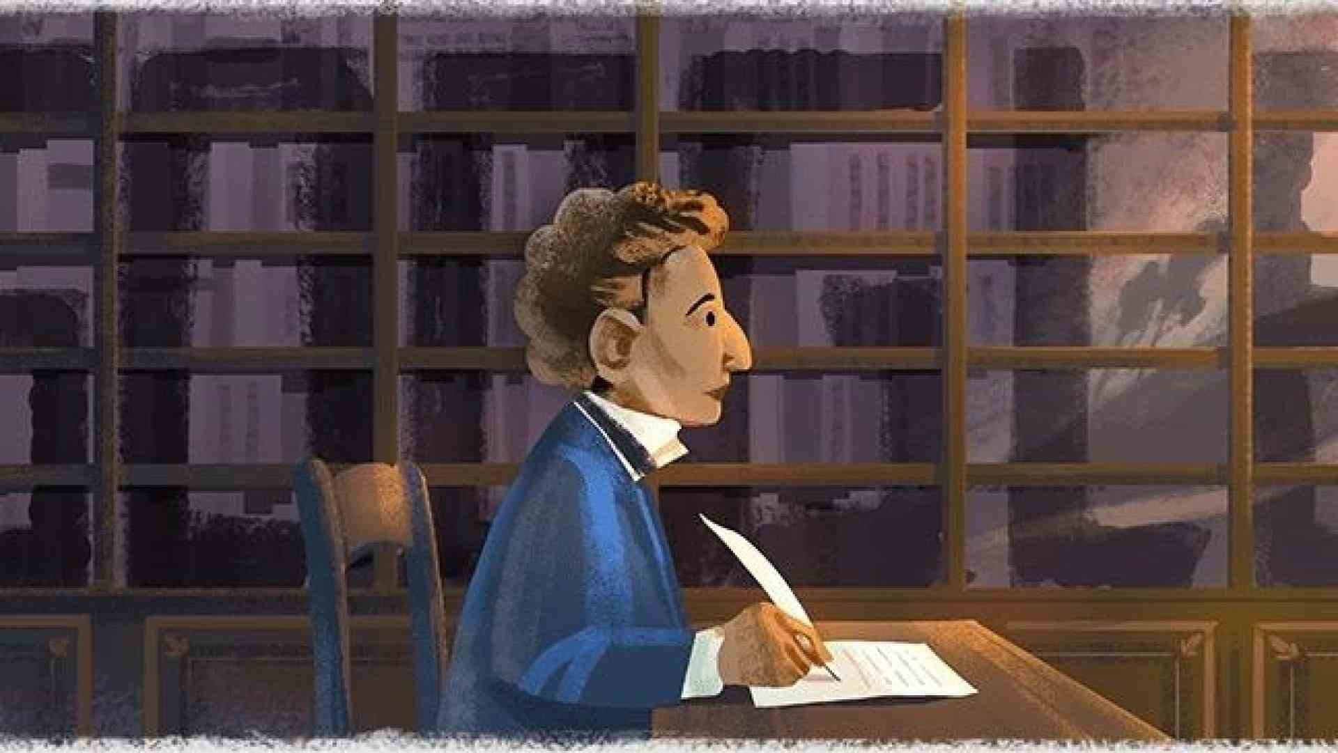 Doodle celebra o 225º aniversário de Giacomo Leopardi