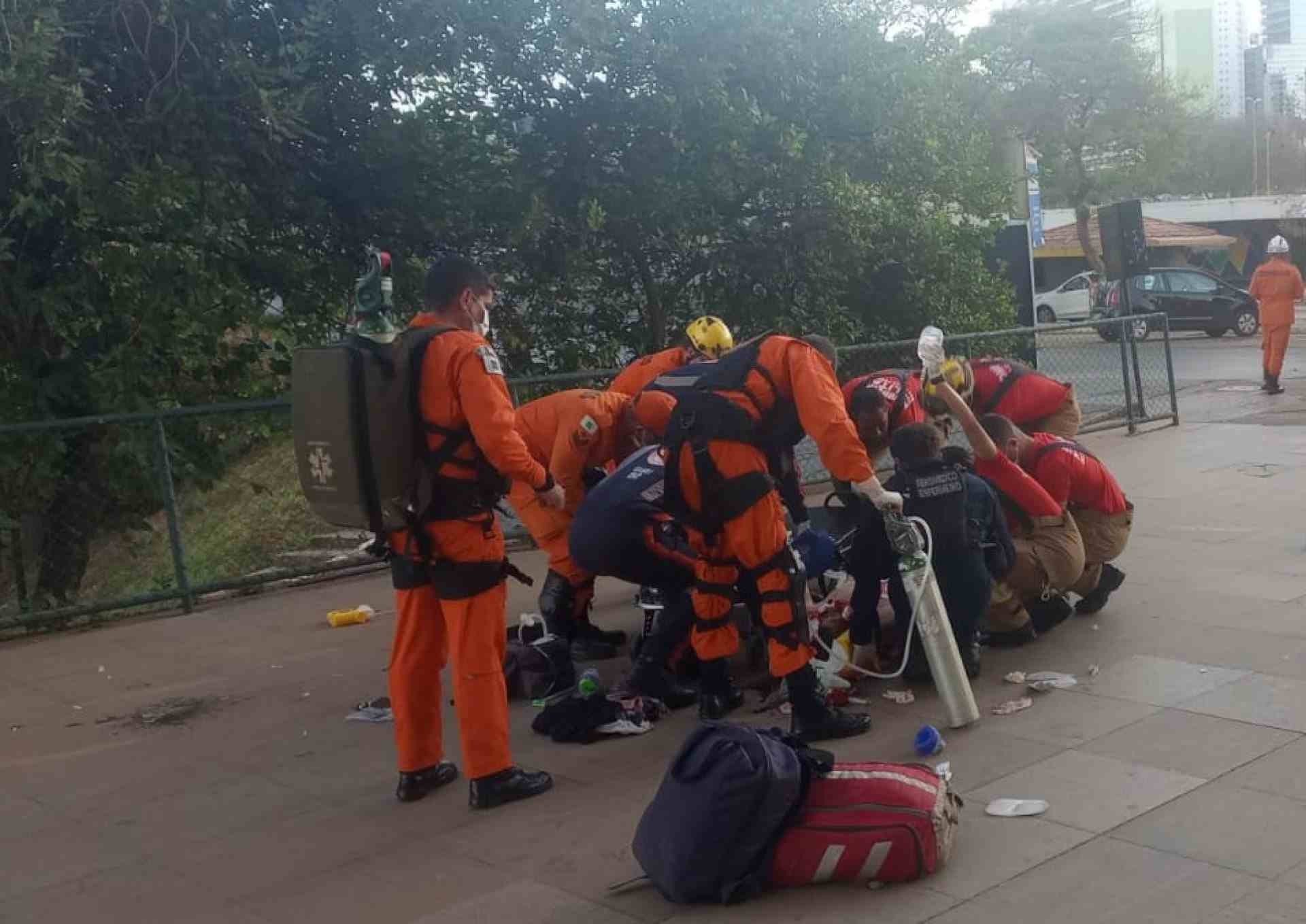 Operário cai de andaime, no Setor Bancário Norte, e fica em estado grave