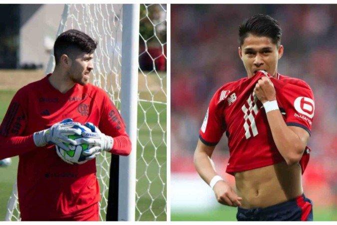  (crédito: Divulgações de Flamengo e Lille)