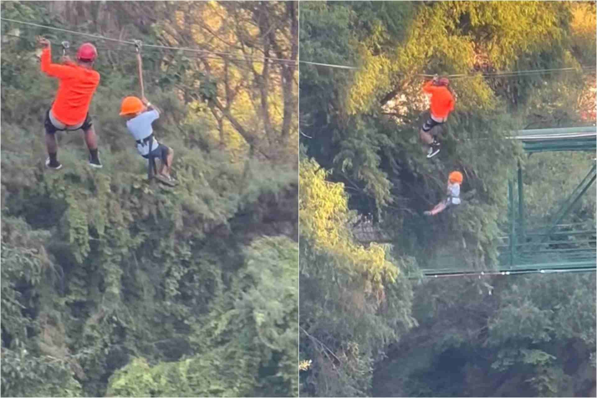 Menino de 6 anos sobrevive a queda de 12 metros em tirolesa no México