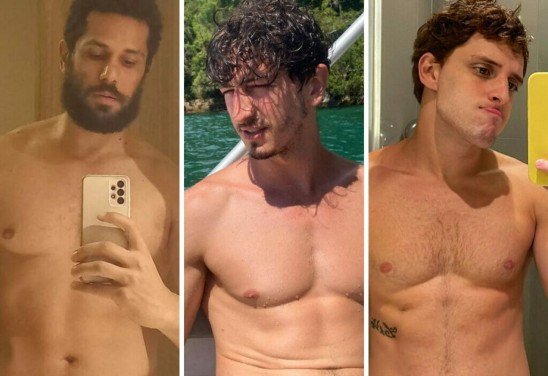 Reprodução/Instagram Amaury Lorenzo, Johnny Massaro e Diego Martins