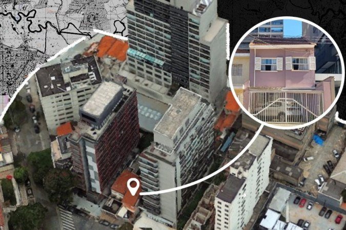 A casa de Therezinha Eugênia, 90, ficou cercada por prédios na Vila Mariana, em São Paulo
- (crédito: BBC) A casa de Therezinha Eugênia, 90, ficou cercada por prédios na Vila Mariana, em São Paulo
- (crédito: BBC)