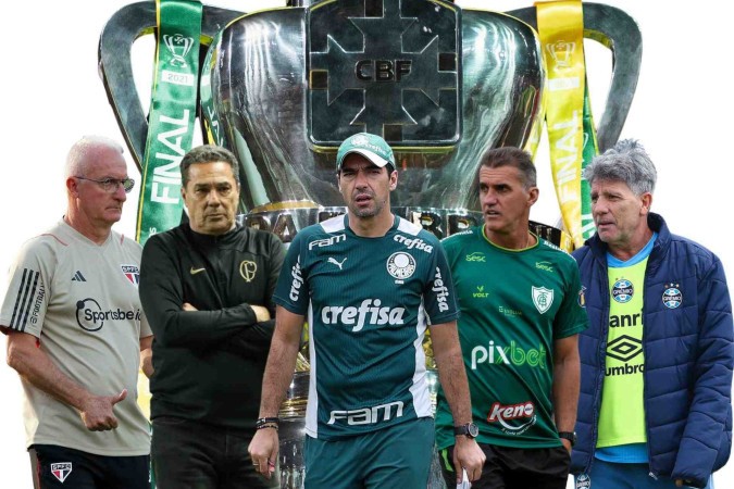 Os reis de copas: cinco técnicos das quartas já faturaram a Copa do Brasil