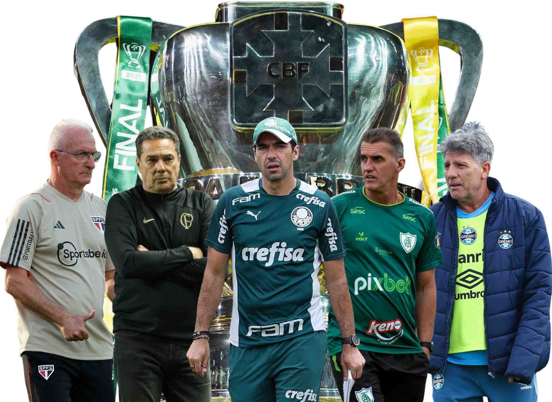 Os reis de copas: cinco técnicos das quartas já faturaram a Copa do Brasil