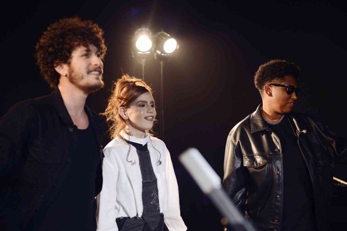 Mahmundi,
Carol Biazin e Bryan Behr cantam em homenagem
ao Cazuza - (crédito: Carolina Vianna/Divulgação) Mahmundi,
Carol Biazin e Bryan Behr cantam em homenagem
ao Cazuza - (crédito: Carolina Vianna/Divulgação)