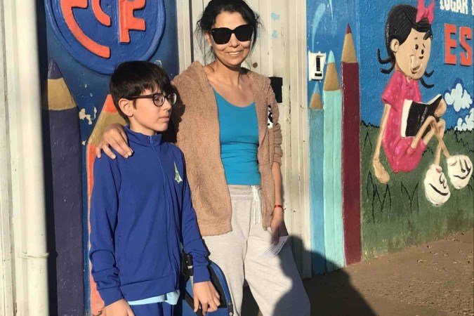 Katia Maria de Souza é mãe de Alexandres, de 8 anos.