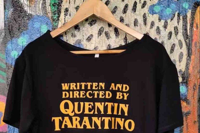 Camiseta Quentin Tarantino, do Mercadinho do Natinho (R$ 80)