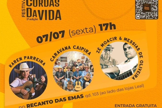 Festival Cordas da Vida: cartaz de divulgação
