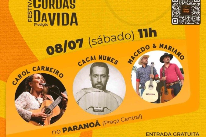 Festival Cordas da Vida: cartaz de divulgação
