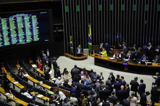  06/07/2023. Crédito: Minervino Júnior/CB/D.A Press. Brasil.  Brasilia - DF. Votação no plenário da Câmara dos Deputados da reforma tributária. -  (crédito: Minervino Júnior/CB/D.A.Press)