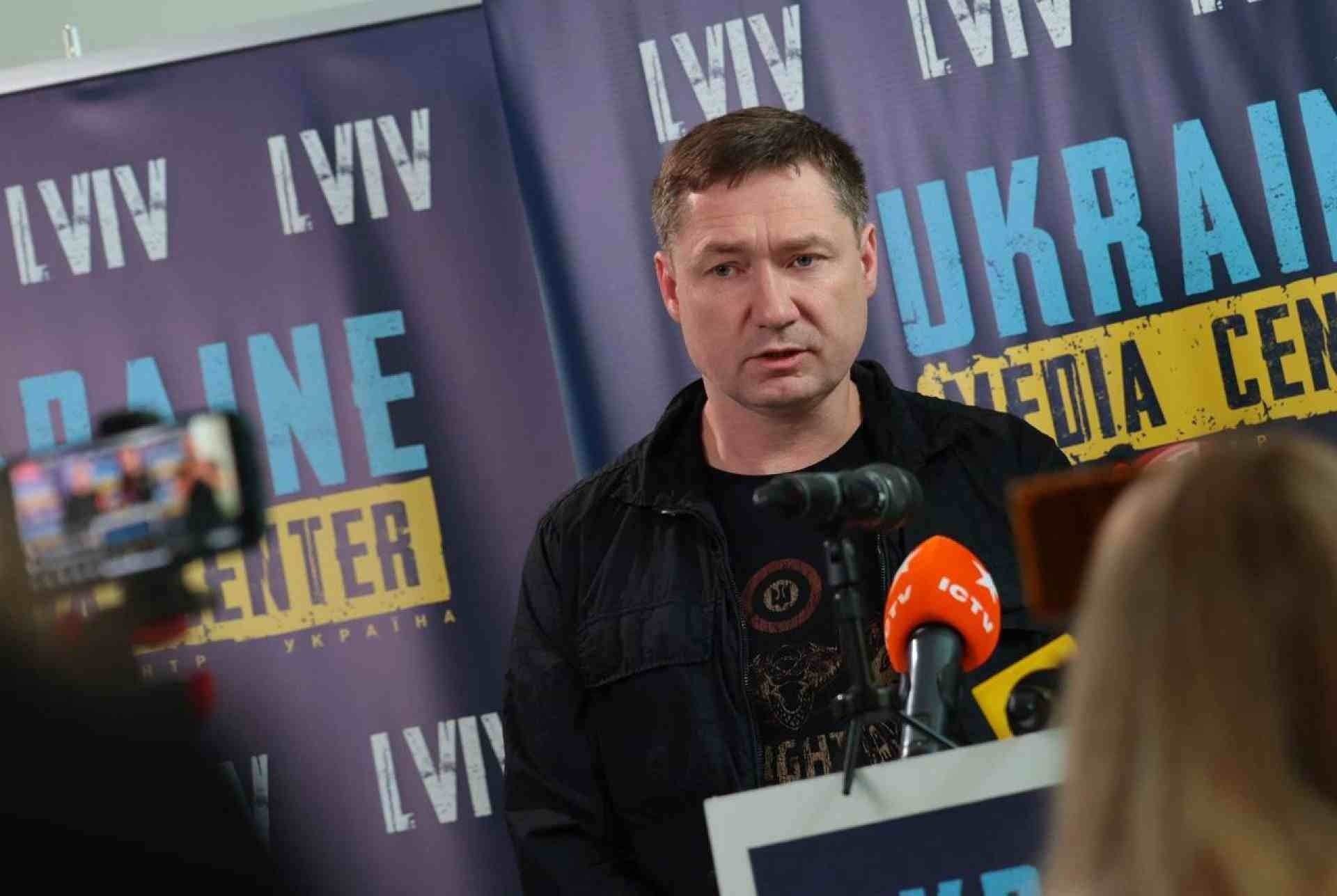Maksym Kozytskyy, chefe da administração militar regional de Lviv   