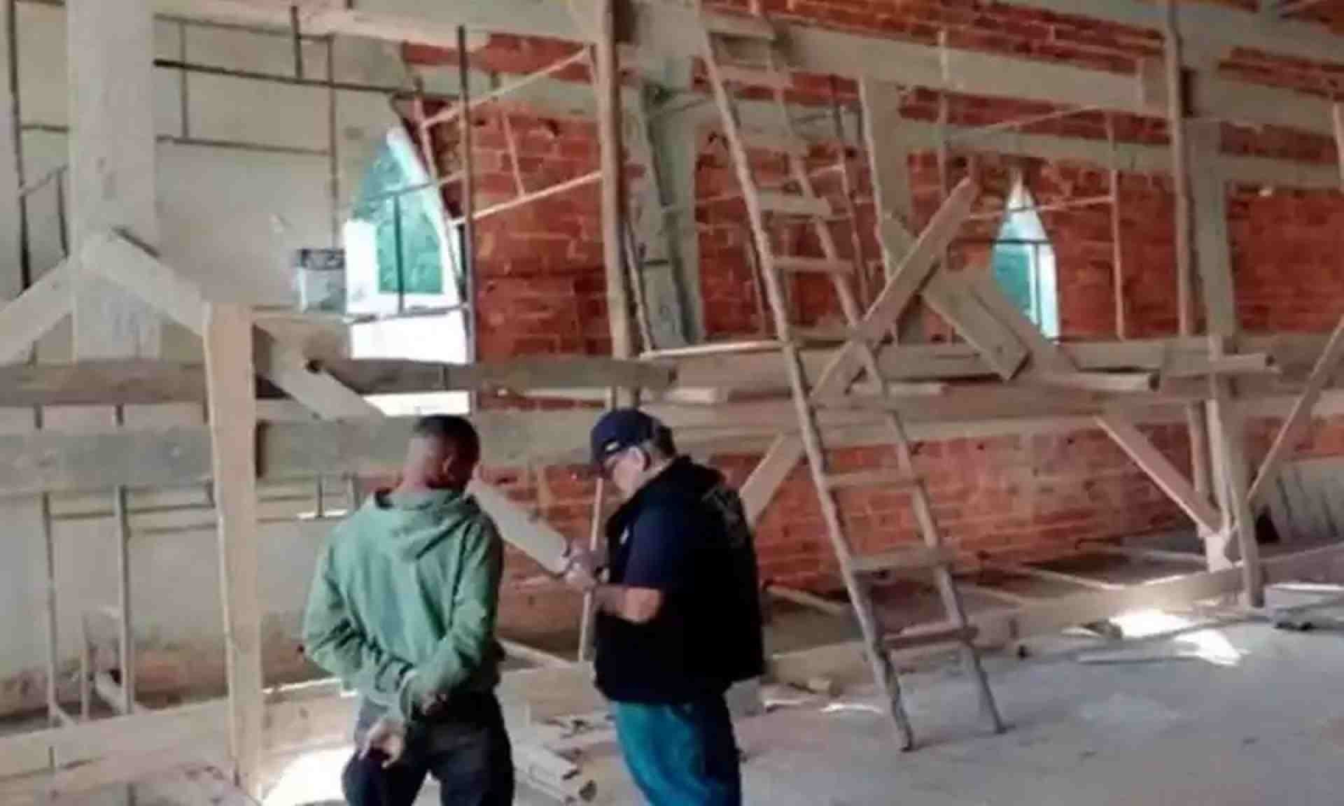 Trabalhadores são resgatados em construção de igreja em Juiz de Fora