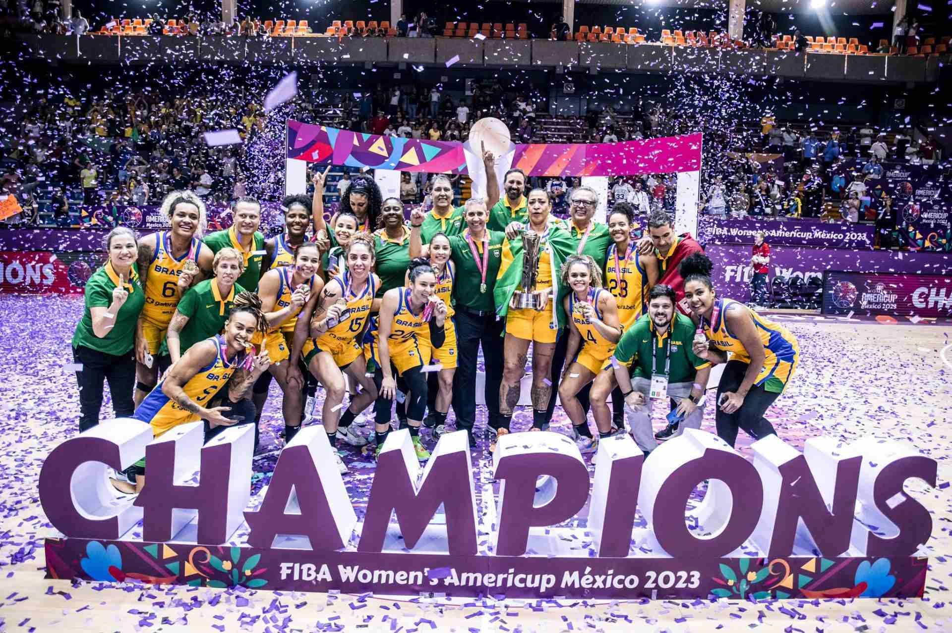 Seleção Brasileira de basquete feminino conquista a Copa América após 12 anos
