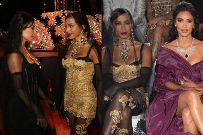 (crédito: Reprodução/Instagram Anitta com Kim Kardashian) (crédito: Reprodução/Instagram Anitta com Kim Kardashian)
