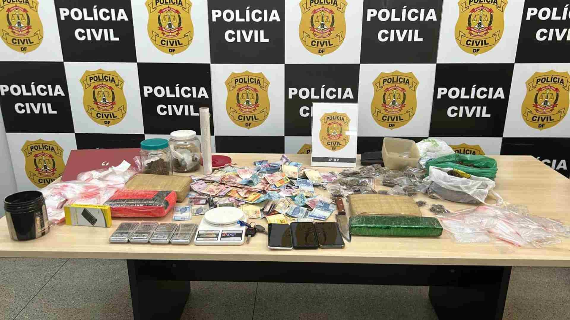 Delivery de droga: homem é preso em casa com 5,6 kg de maconha, no Guará II