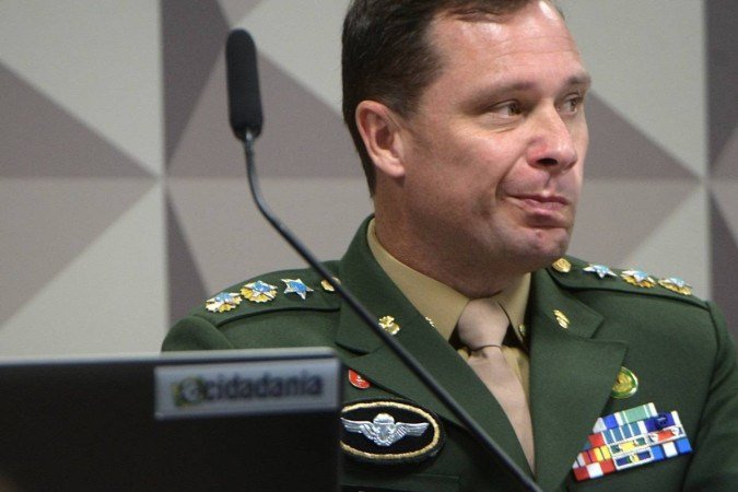 O tenente-coronel Mauro Cid (foto), em depoimento à CPMI do 8 de janeiro, se recusou a responder questões básicas, como sua idade. -  (crédito:  Ed Alves/CB/DA.Press)
