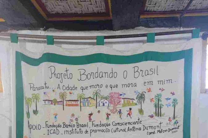 Bordado produzido pelas artesãs Rute e Ana Maria