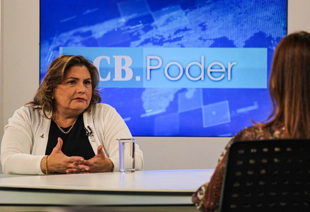 Secretária de Saúde do DF, Lucilene Florêncio, dá entrevista ao programa CB.Poder, parceria do Correio com a TV Brasília