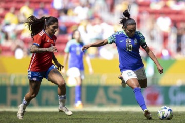 Seleção Feminina de Futebol em amistoso contra o Chile, no Mané Garrincha -  (crédito: Thais Magalhães/CBF)