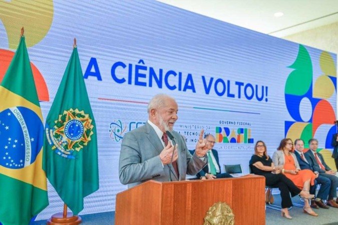 Sugestão foi feita no Planalto, em evento sobre ciência e tecnologia - (crédito: Ricardo Stuckert) Sugestão foi feita no Planalto, em evento sobre ciência e tecnologia - (crédito: Ricardo Stuckert)