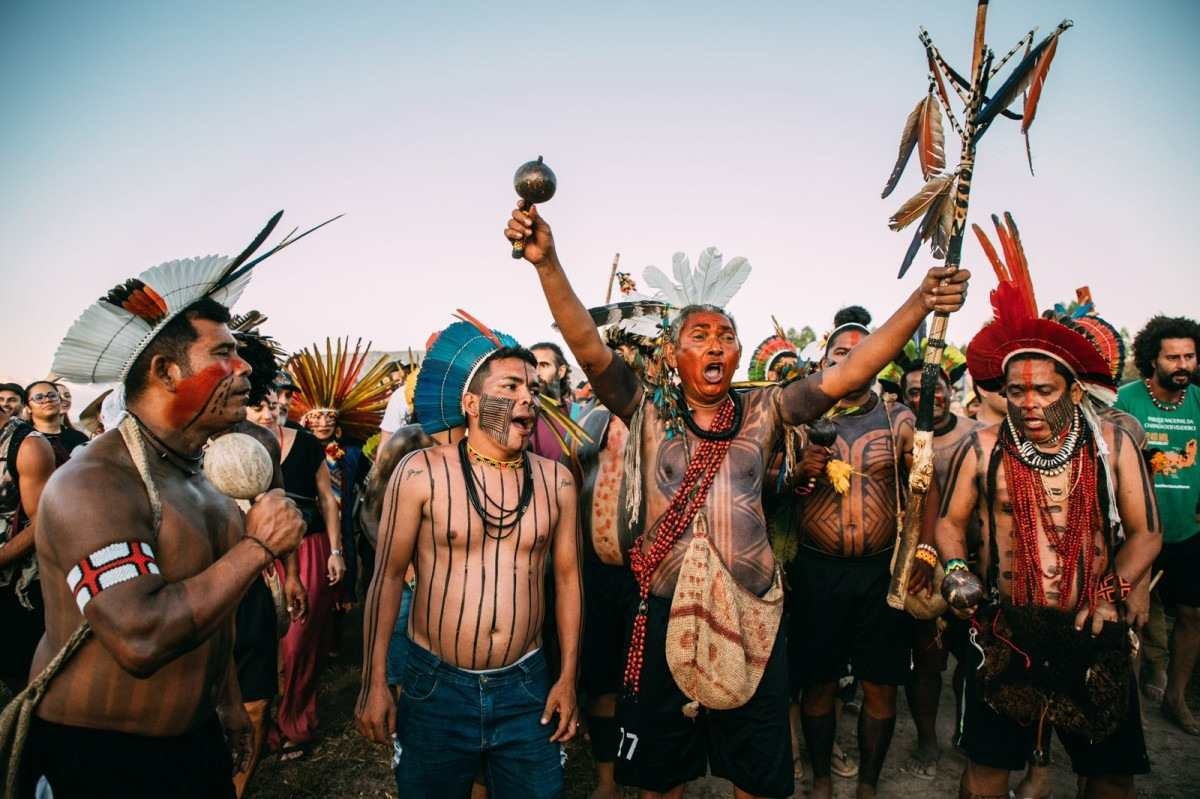 Etnias indígenas se encontram em evento cultural na Chapada