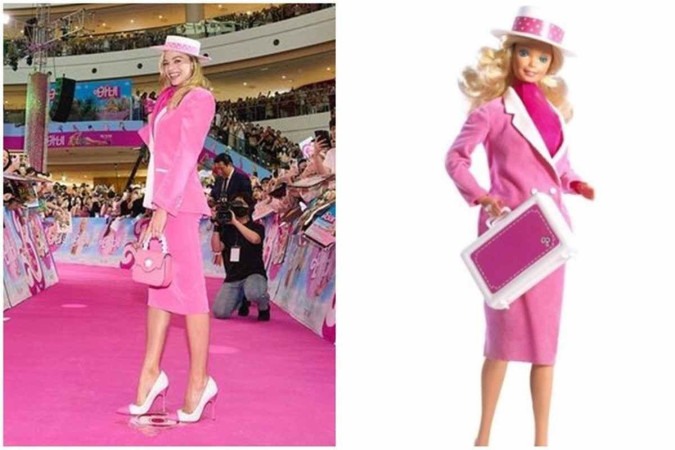 Todos os looks da boneca Barbie que Margot Robbie usou para promover o  live-action