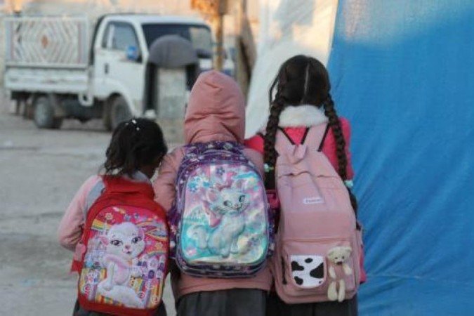 Meninas Yazidi em um campo de refugiados - (crédito: Getty Images) Meninas Yazidi em um campo de refugiados - (crédito: Getty Images)