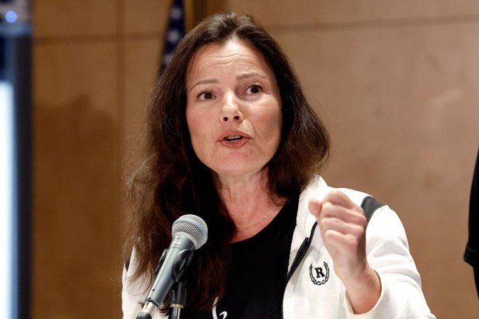 Discurso de Fran Drescher anunciando greve dos atores de Hollywood viralizou - (crédito: Getty Images) Discurso de Fran Drescher anunciando greve dos atores de Hollywood viralizou - (crédito: Getty Images)