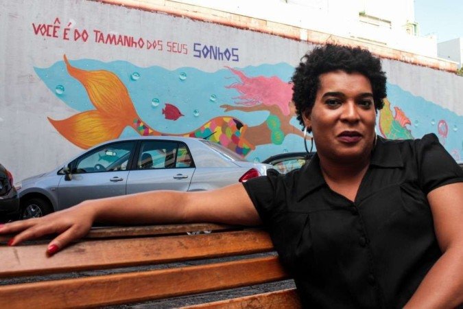 Ludymilla Santiago percebe olhares e atitudes diferentes quando entra no transporte público - (crédito: Arthur Menescal/Esp.CB) Ludymilla Santiago percebe olhares e atitudes diferentes quando entra no transporte público - (crédito: Arthur Menescal/Esp.CB)