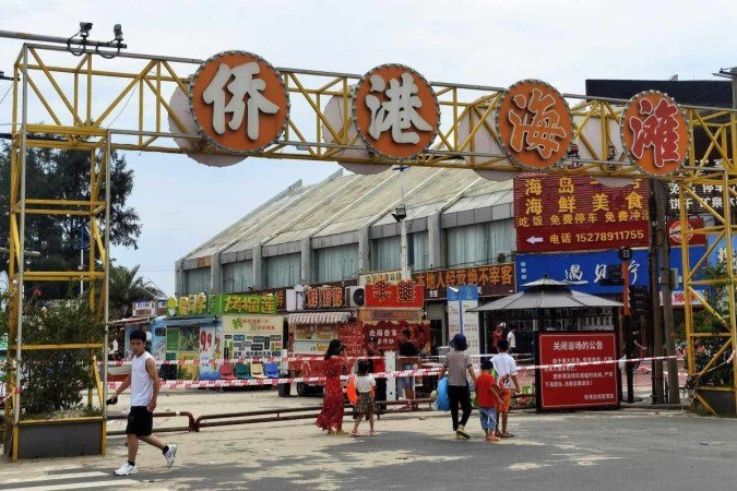 Onda de calor atinge a China - (crédito: CNS / AFP) Onda de calor atinge a China - (crédito: CNS / AFP)