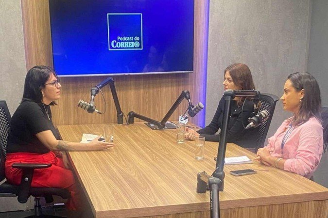 Camila Galetti, doutoranda em sociologia, é a convidada do Podcast do Correio na segunda-feira (17/7)- mesa: Ana Maria Campos e Aline Brito - (crédito: Ana Dubeux) Camila Galetti, doutoranda em sociologia, é a convidada do Podcast do Correio na segunda-feira (17/7)- mesa: Ana Maria Campos e Aline Brito - (crédito: Ana Dubeux)