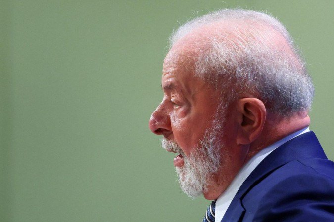 Lula durante reunião em Bruxelas - (crédito: Reuters) Lula durante reunião em Bruxelas - (crédito: Reuters)