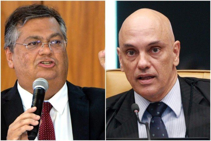 Flávio Dino comentou sobre a operação da PF contra supostos agressores de Moraes - (crédito: Ed Alves/CB/D.A Press e Nelson Jr./SCO/STF) Flávio Dino comentou sobre a operação da PF contra supostos agressores de Moraes - (crédito: Ed Alves/CB/D.A Press e Nelson Jr./SCO/STF)
