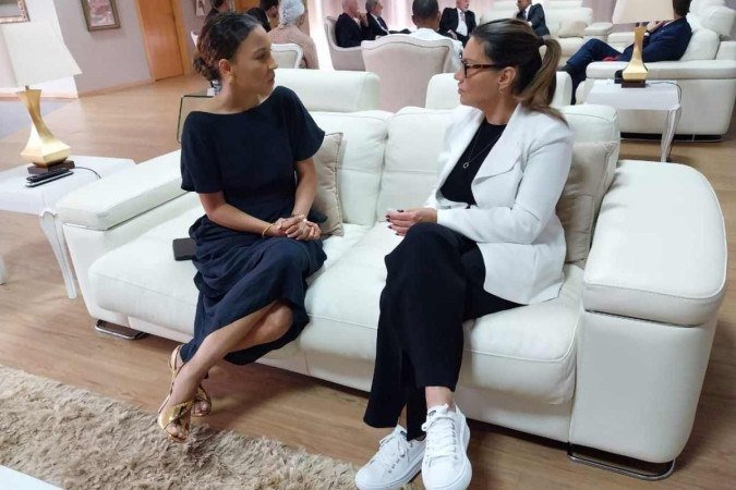 Janja e primeira-dama de Cabo Verde discutem possíveis parcerias entre os países - (crédito: Reprodu??o Redes Sociais) Janja e primeira-dama de Cabo Verde discutem possíveis parcerias entre os países - (crédito: Reprodu??o Redes Sociais)