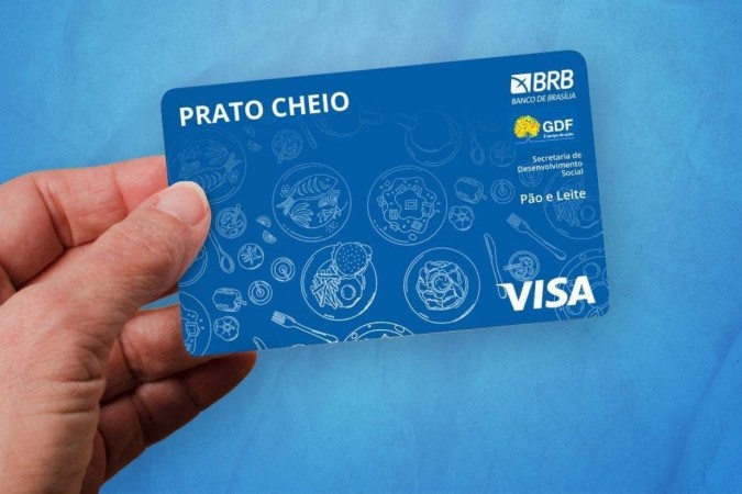 Cartão Prato Cheio do BRB com o GDF -  (crédito: Divulgação/Agência Brasília)