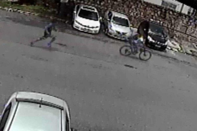 Vídeos capturados pela polícia mostraram o exato momento do crime - (crédito: PCDF) Vídeos capturados pela polícia mostraram o exato momento do crime - (crédito: PCDF)