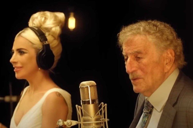Lady Gaga e Tony Bennett gravaram juntos a música Lady Gaga e Tony Bennett gravaram juntos a música