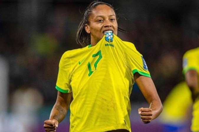 Ary Borges se destacou na goleada brasileira e ganhou muitos seguidores no Instagram - (crédito: Thaís Magalhães / CBF) Ary Borges se destacou na goleada brasileira e ganhou muitos seguidores no Instagram - (crédito: Thaís Magalhães / CBF)