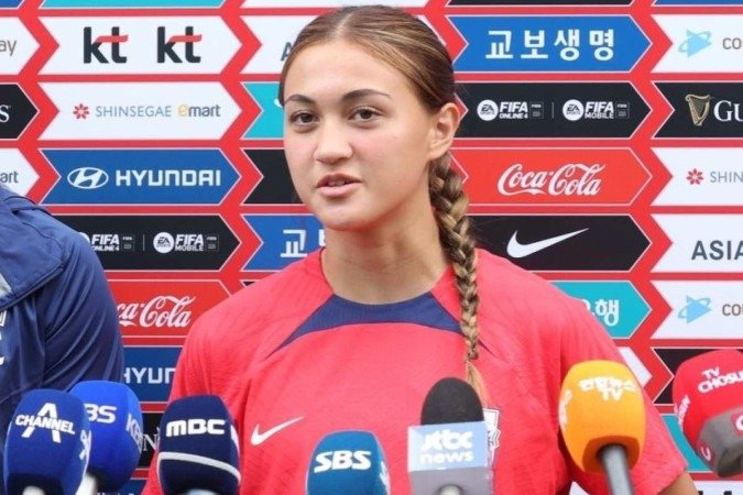 Casey Phair se tornou a atleta mais jovem a atuar pela Copa do Mundo feminina - (crédito: Divulgação) Casey Phair se tornou a atleta mais jovem a atuar pela Copa do Mundo feminina - (crédito: Divulgação)