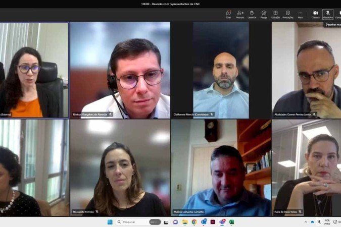 Diretores da CNC estiveram reunidos com técnicos da Diretoria de Comércio e Serviços do Ministério do Desenvolvimento, Indústria, Comércio e Serviços (MDIC) - (crédito: Divulgação) Diretores da CNC estiveram reunidos com técnicos da Diretoria de Comércio e Serviços do Ministério do Desenvolvimento, Indústria, Comércio e Serviços (MDIC) - (crédito: Divulgação)