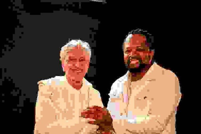 Xande Pilares e Caetano Veloso - (crédito: Crédito: Fernando Young ) Xande Pilares e Caetano Veloso - (crédito: Crédito: Fernando Young )