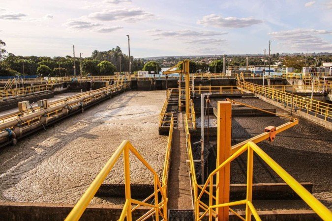  27/07/2023 Crédito: Kayo Magalhães/CB/D.A Press. Brasil. Brasilia - DF - Cidades. Estação de Tratamento de Esgoto de Brasília ETEB-Norte. 