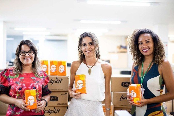 A Rede Solidária Entre Nós realiza ações mensais para distribuir absorventes no DF - (crédito: Fotos: Juliana Caribé) A Rede Solidária Entre Nós realiza ações mensais para distribuir absorventes no DF - (crédito: Fotos: Juliana Caribé)