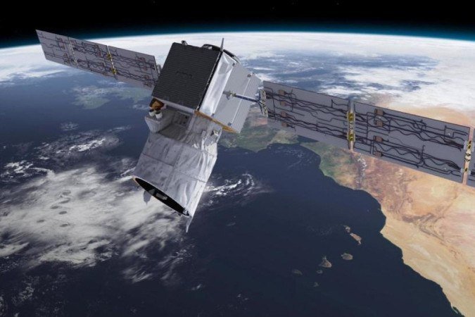 Aeolus mapeou ventos de um ponto 320 km acima do planeta (imagem ilustrativa) -  (crédito: ESA)