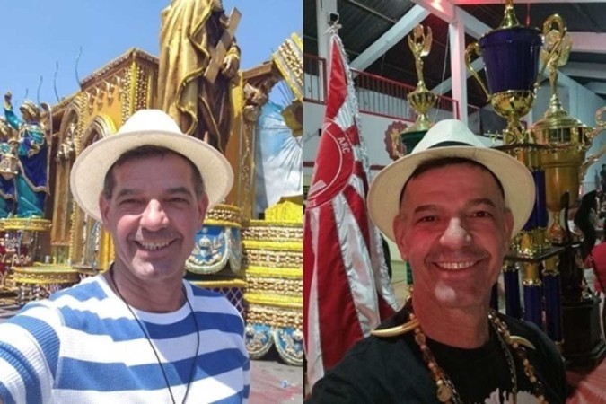 O professor é carnavalesco da Acadêmicos da Asa Norte e participa do carnaval da Portela