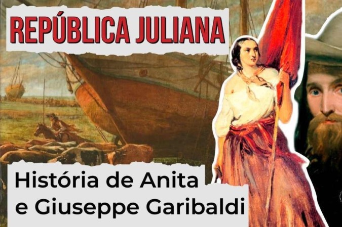 Curso Enem Gratuito lança aula sobre Anita e Giuseppe Garibaldi