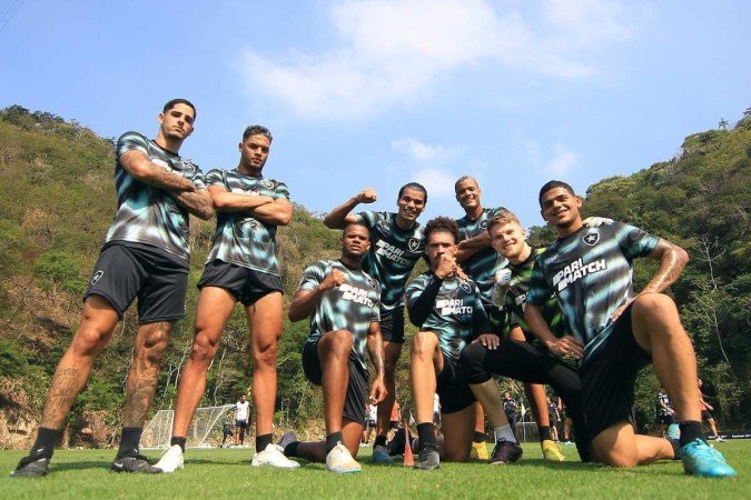 Montado boa parte no ano passado, elenco do Botafogo vem colhendo os frutos com a liderança isolada -  (crédito: Vitor Silva/Botafogo)