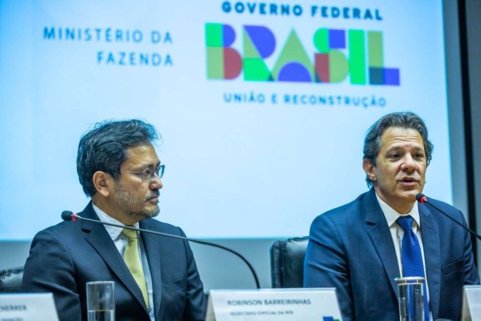 Fernando Haddad comemora resultado do PIB acima das expectativas e tece elogios ao Congresso - (crédito: Diogo Zacarias/Ministerio da Fazenda) Fernando Haddad comemora resultado do PIB acima das expectativas e tece elogios ao Congresso - (crédito: Diogo Zacarias/Ministerio da Fazenda)